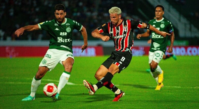 São Paulo empata com Guarani e chega a quatro jogos sem vencer